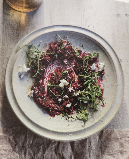 One-pot orzo with beetroot, thyme and orange