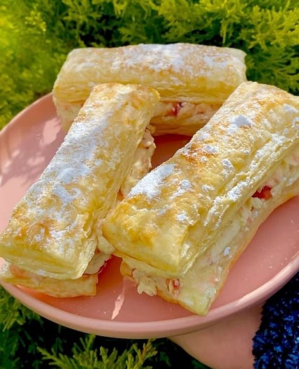 Jam & Cream Slices