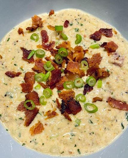 Shrimp corn chowder 🦐🌽