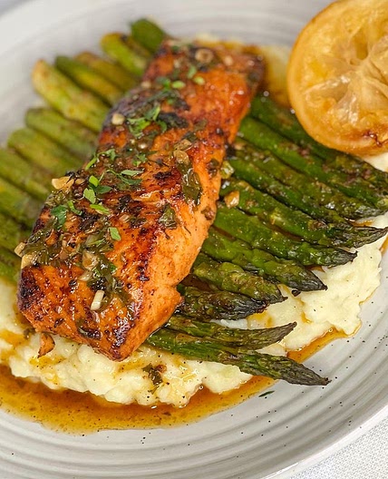 Pan seared salmon 