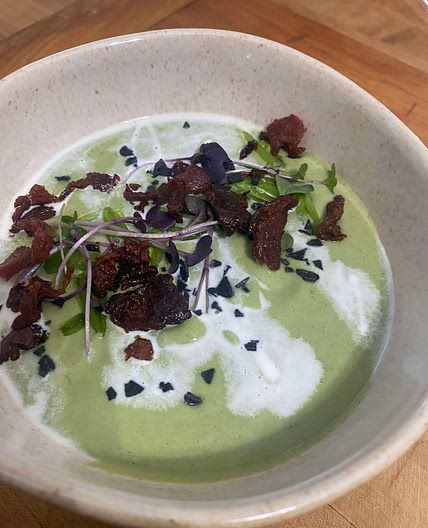 Chilled Spring Pea Soup 