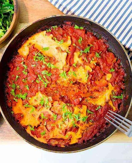 Easy vegan shakshouka recipe