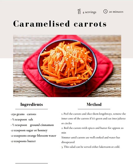 Caramelized carrots