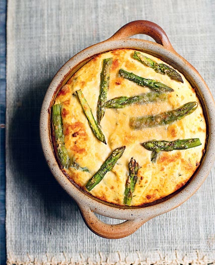 BAKED RICOTTA, ASPARAGUS