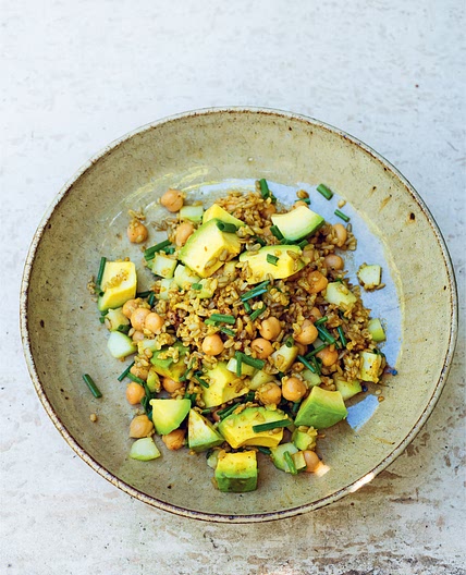 FREEKEH, AVOCADO, CHIVES
