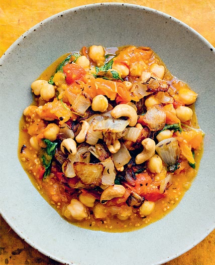 TOMATOES, CHICKPEAS, CASHEWS