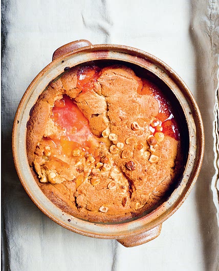 PLUMS, BROWN SUGAR, HAZELNUTS