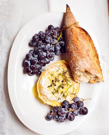 CHEESE, THYME, GRAPES