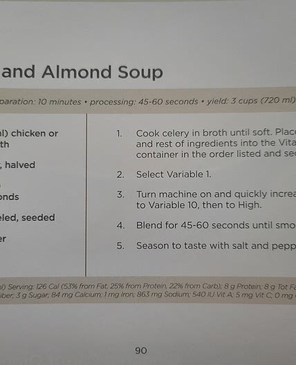 Spring - Celery and Almond Soup