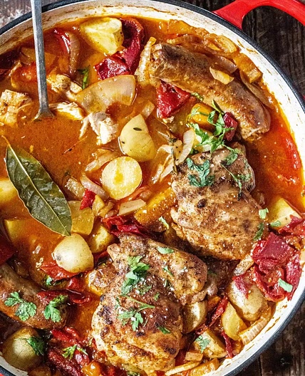Chicken Basquaise