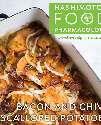 Bacon and Chive Scalloped Potatoes, AIP, Paleo. Whole 30, Allergen-free