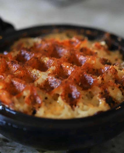 Cheesy Cauliflower Hash Brown Waffles