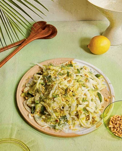 Shaved Fennel, Celery, and Mint Salad