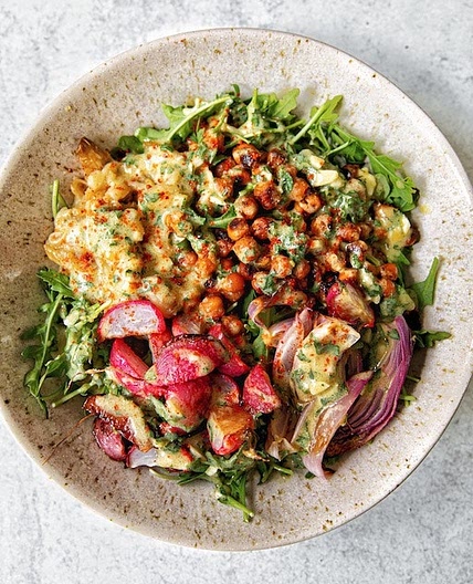 Spicy Honey Chickpea Bowl