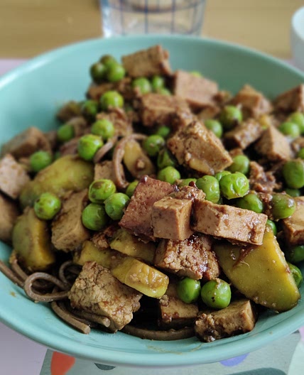 Vegan Black Bean Paste Soba