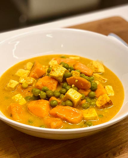 Sweet Potato Coconut Curry with Tofu