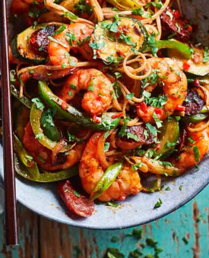 Prawn and Chorizo Stir Fry