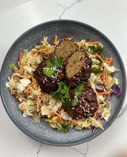 Air fryer Hoisin Chicken Meatballs 