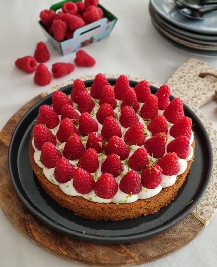 Tarte aux framboises