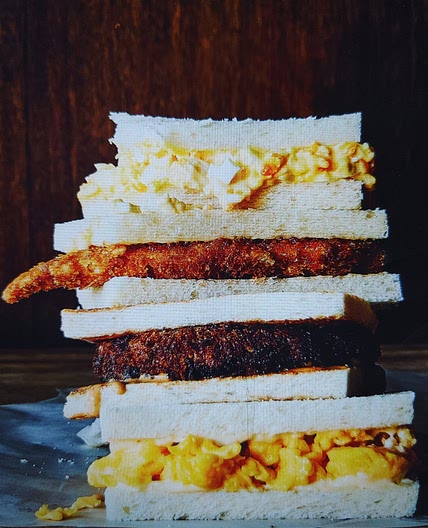 Chicken cutlet (Tori Katsu) sandwich