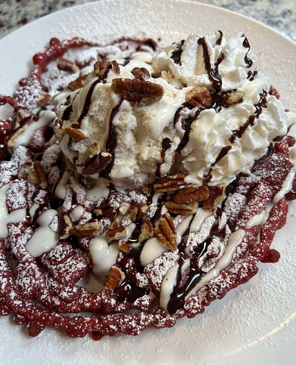 Red Velvet Funnel Cake 