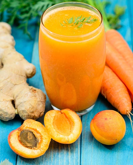 Orange Carrot and Ginger Hot Smoothie