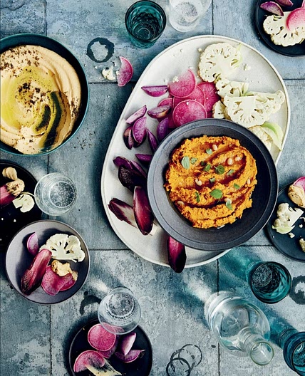 HARISSA-ROASTED CARROT AND WHITE BEAN DIP