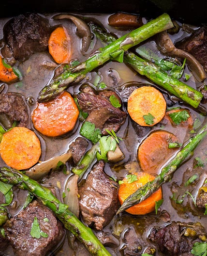 Slow-Cooker Spring Beef Bourguignon