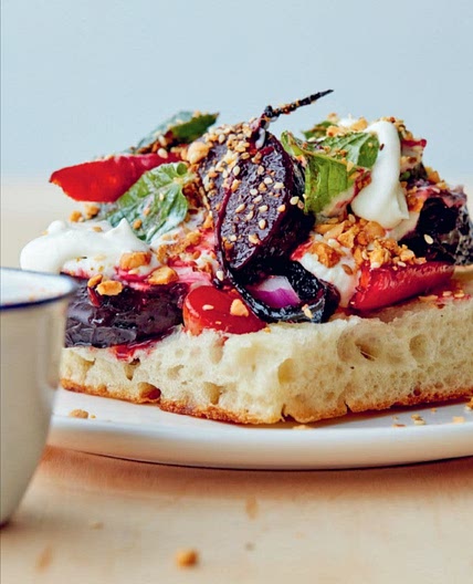 ROASTED CARROTS AND BEETROOT, WHIPPED FETA SAUCE AND SPICED NUTS
