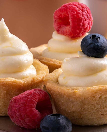 Lemon Cheesecake Cookie Cups