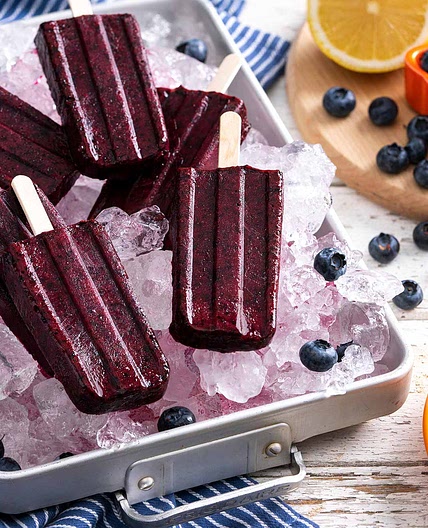 Blueberry Tea Popsicles