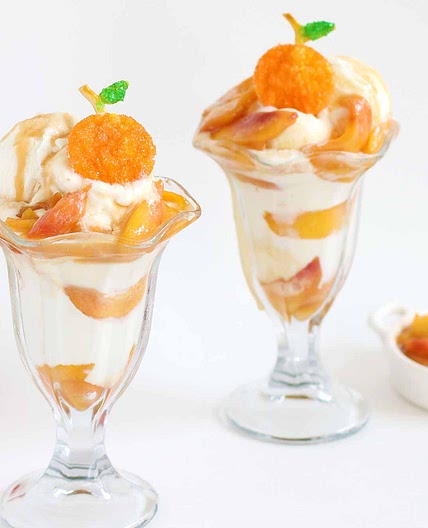 Peach Sundaes