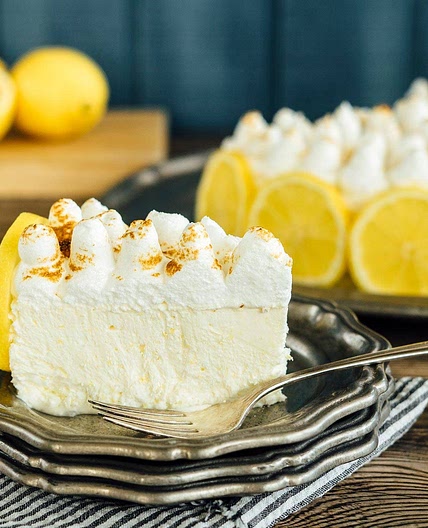 Lemon Semifreddo Cake