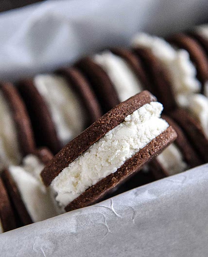 Homemade Chocolate Ice Cream Sandwiches