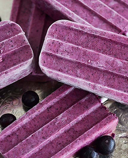 Blueberry Ginger Popsicles