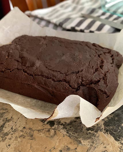 Healthy vegan brownie 