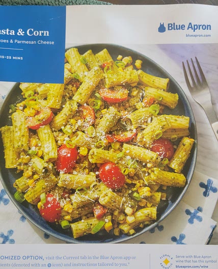 Italian Sausage, Pesto Pasta & Corn