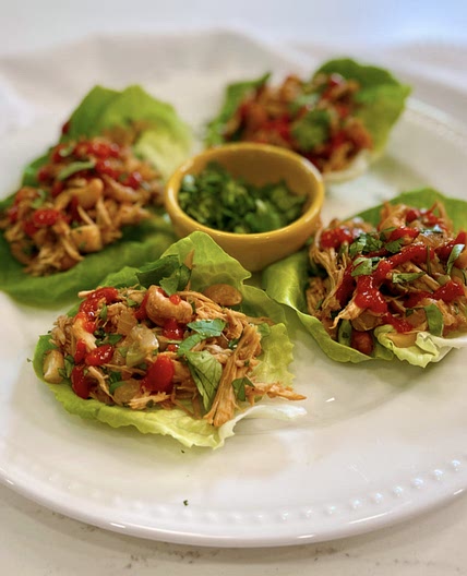 Rotisserie Chicken Lettuce Wraps - Joy Bauer