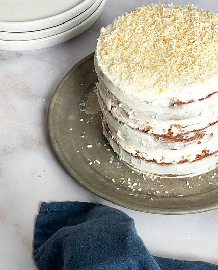 Coconut-Tahini Carrot Cake