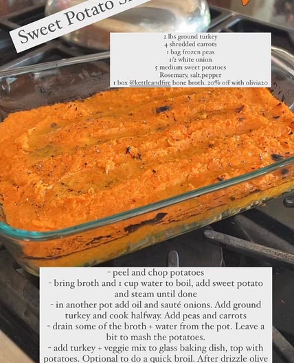 Sweet potato shepherds pie