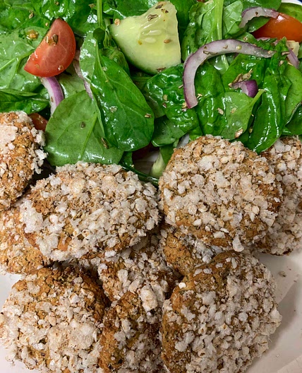 Healthy Baked Lebanese Falafel