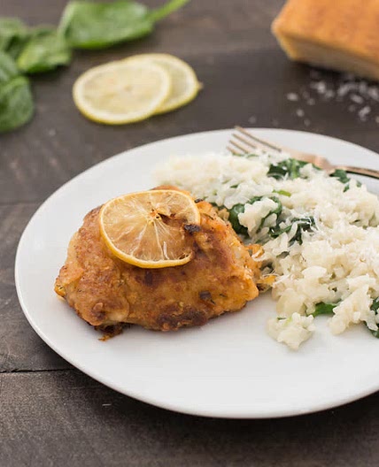 Lemon Roasted Chicken Thighs