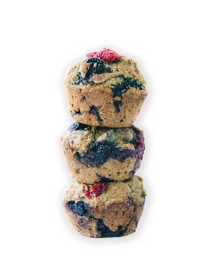 berry galaxy muffins