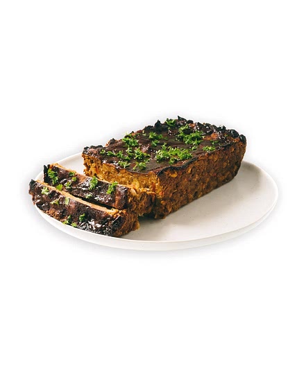 meaty vegan lentil loaf