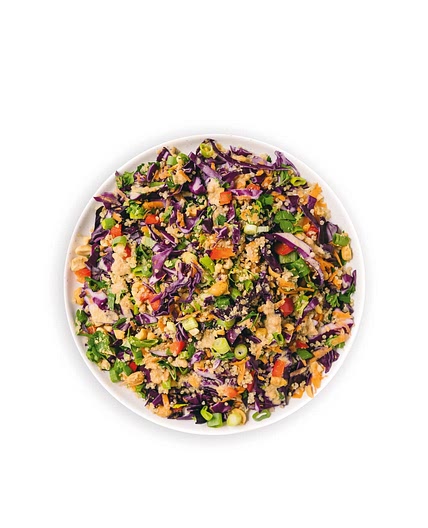 crunchy peanut shredded salad