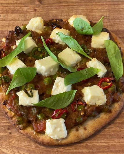 Roti Keema Pizza 
