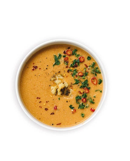 roasted red pepper & cauliflower soup