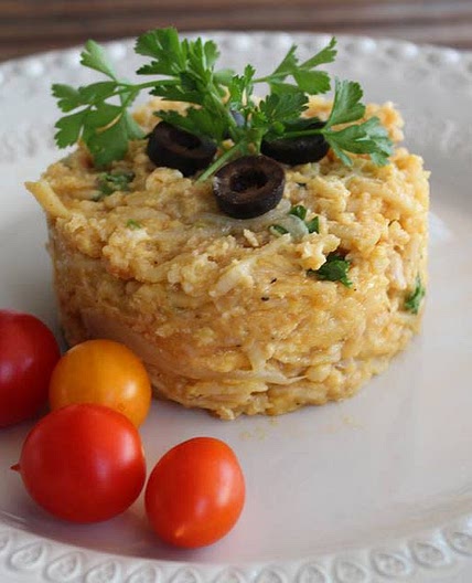 Alheira à Brás com bacon