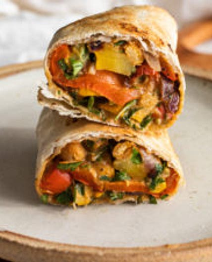 Vegan Crispy Falafel Burrito with Tahini Sauce
