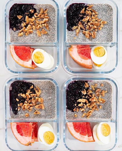 Hormone-Supporting Chia Pudding with Blueberry Puree